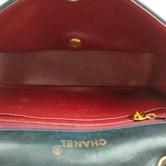 CHANEL DIANA SMALL Single Flap RARE Quilted Logo Lambskin Chain Bag - Picture 9 of 13